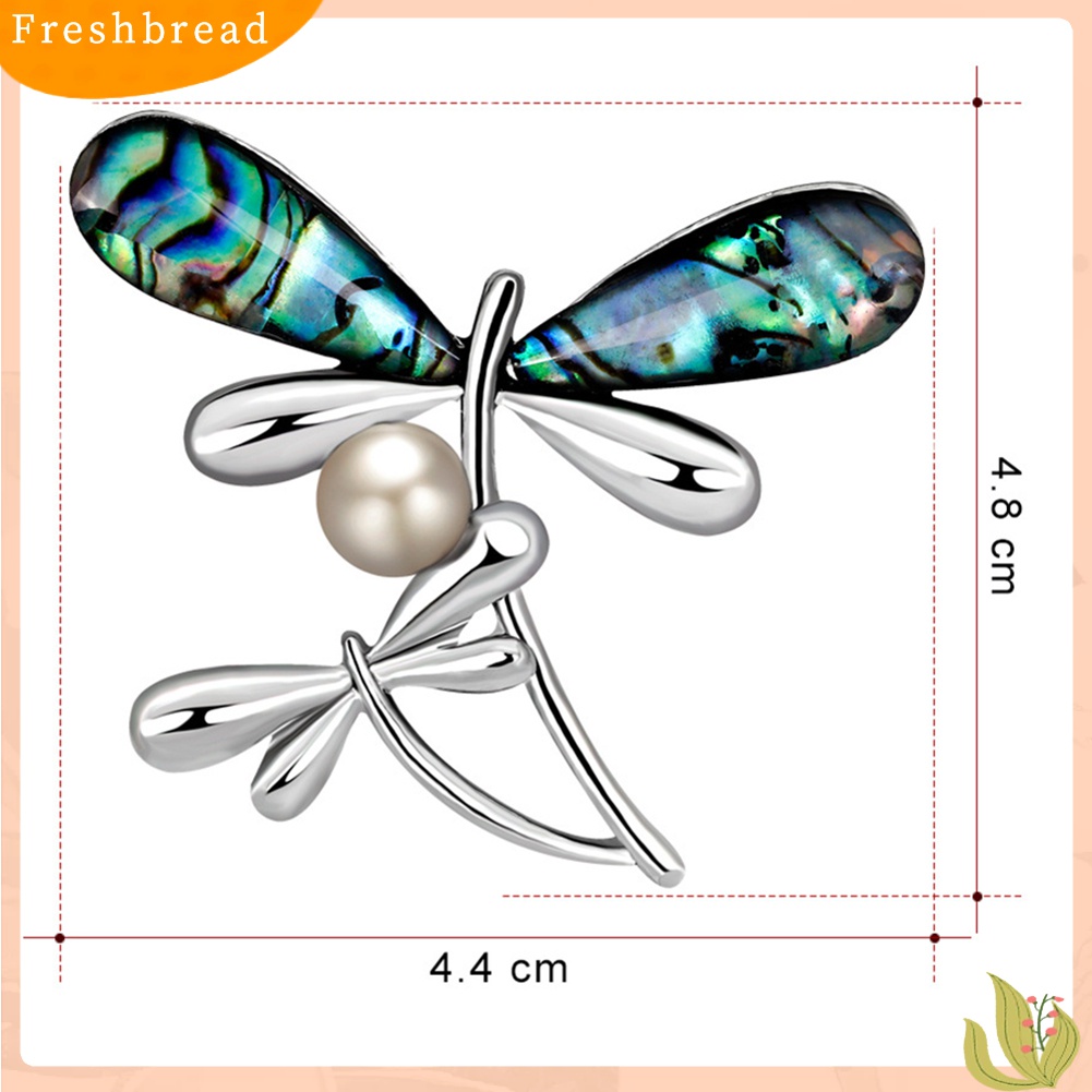 [ TERLARIS]Elegant Dragonfly Faux Pearl Women Party Jewelry Shirt Brooch Pin Dress Decor