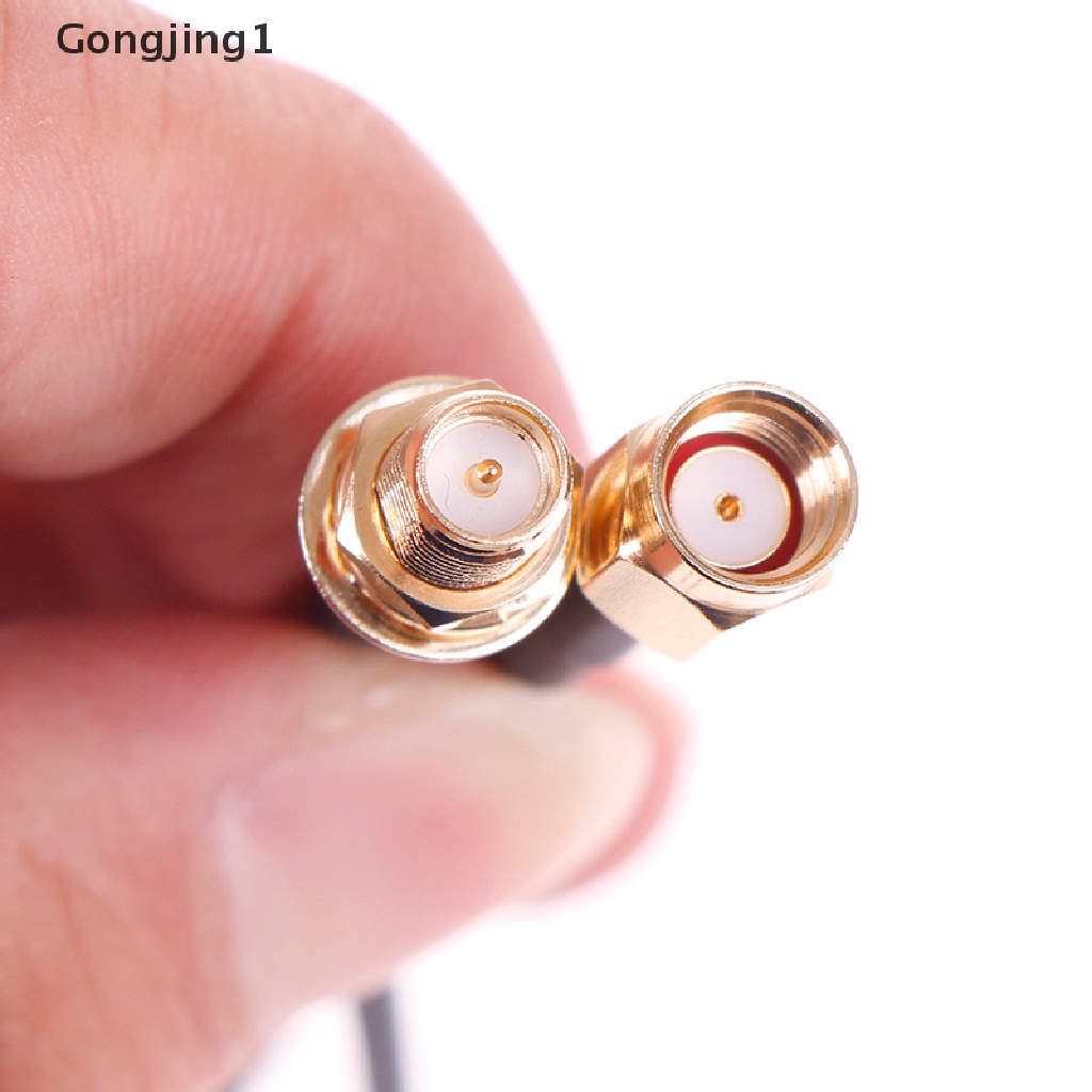 Gongjing1 1PC Kabel extension Antena router WiFi RG174 RP-SMA male Ke female Panjang 5m