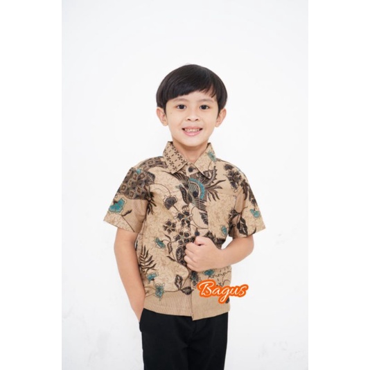 Kemeja Batik Anak - batik anak - baju batik anak laki laki umur 2-10 tahun hem batik anak pendek