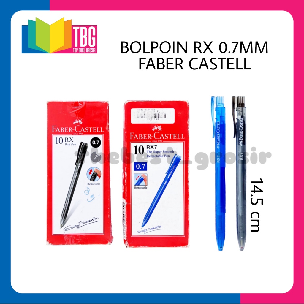 

1 PCS BOLPEN RX 0.7MM FABER CASTELL / BALLPOINT FABER CASTELL / PULPEN SERI RX 0.7MM FABER CASTELL