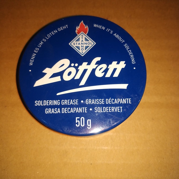 Lotfett 50g stannol ORI made in germany / lotfet 50g /minyak solder