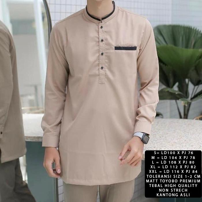 BAJU MUSLIM KOKO ANWA LENGAN PANJANG TERBARU size M-L-XL-XXL