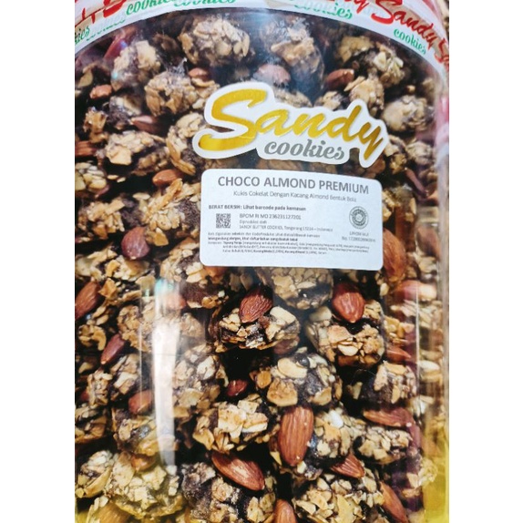 SANDY COOKIES PREMIUM CHOCO ALMOND PREMIUM