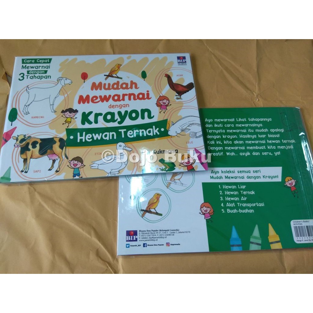 BIP - Mudah Mewarnai dengan Krayon : Hewan Ternak by Edi Sukmana