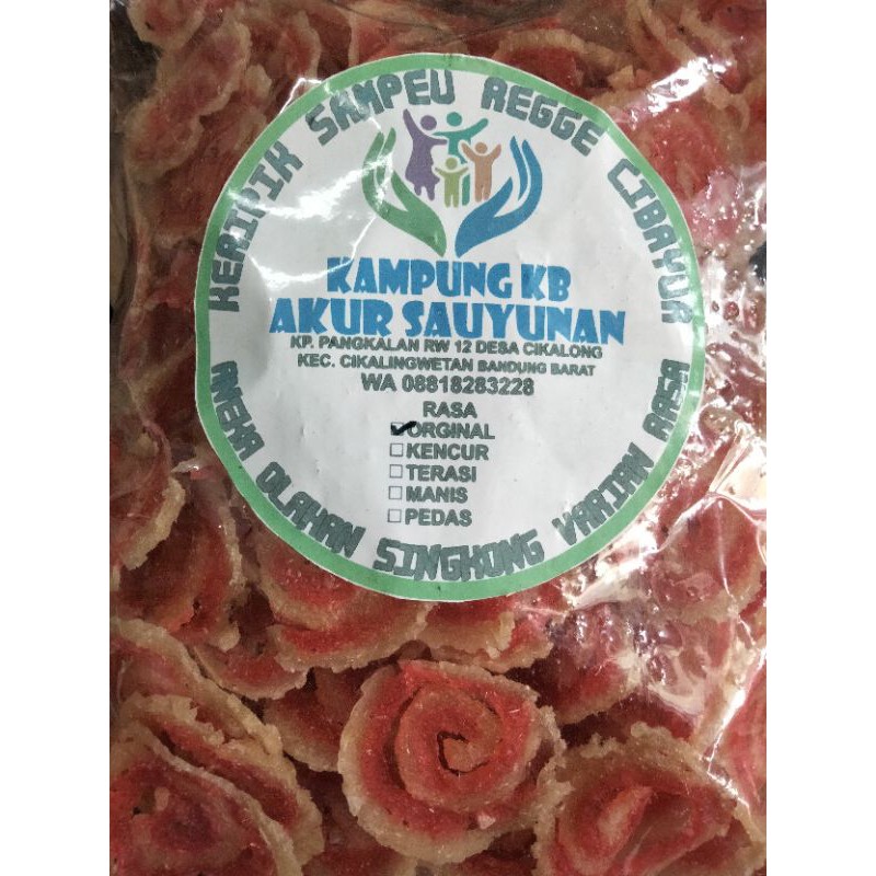 

kerupuk sampeu regge mentah per 250 gram