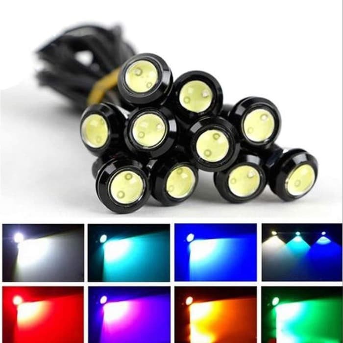 BAUT MATA ELANG EAGLE EYE 23 MM HIGH QUALITY SUPER BRIGHT / LAMP DRL LED MATA ELANG EAGLE EYE 12V 23 MM LAMPU DEKORASI MOBIL MOTOR