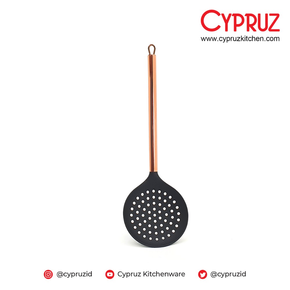 Cypruz Penyaring / Kitchen Tool Skimmer Rose Gold Series 33,5 cm AM-1025