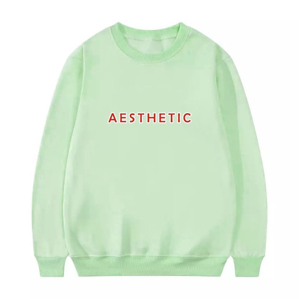 Crewneck Aesthetic art Premium Quality Motif Simpel Pria dan Wanita Sweatshirt Cotton Fleece Original Terbaru Crewneck Keren