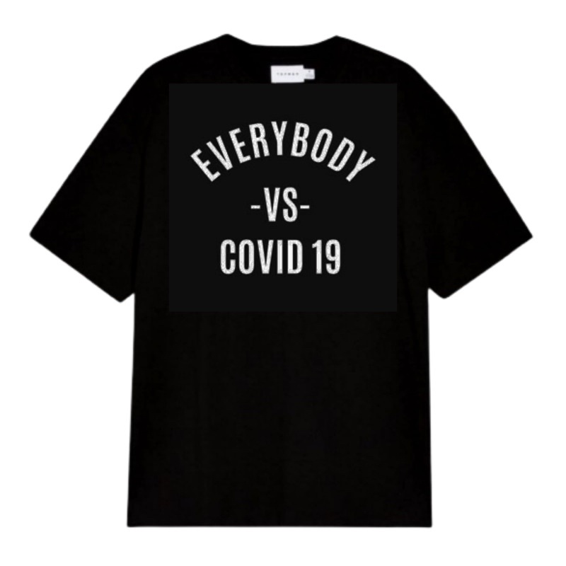 KAOS BAJU COVID-19 vs EVERYBODY DEWASA ANAK - Keren Tshirt  AESTHETIC Distro Pria Wanita Anak Laki l
