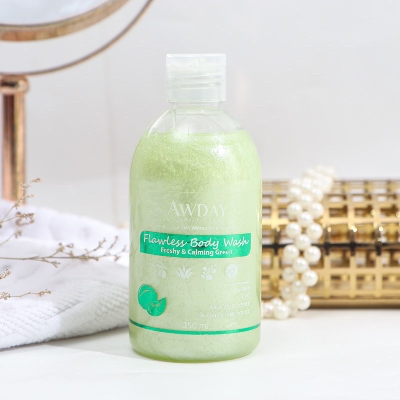 Awday bodywash flawless wangi bpom halal PROMO FREE SPON