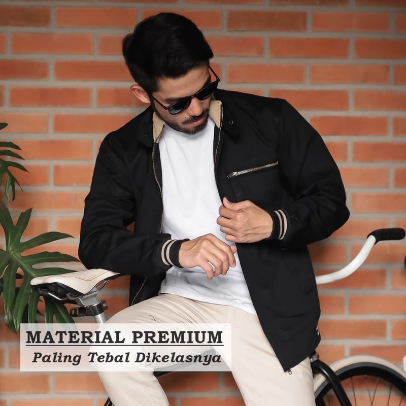 Jaket Canvas Bomber Premium Original