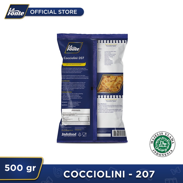 

PASTA-ANEKA- 1 PC - LA FONTE COCCIOLINI 500GR -ANEKA-PASTA.