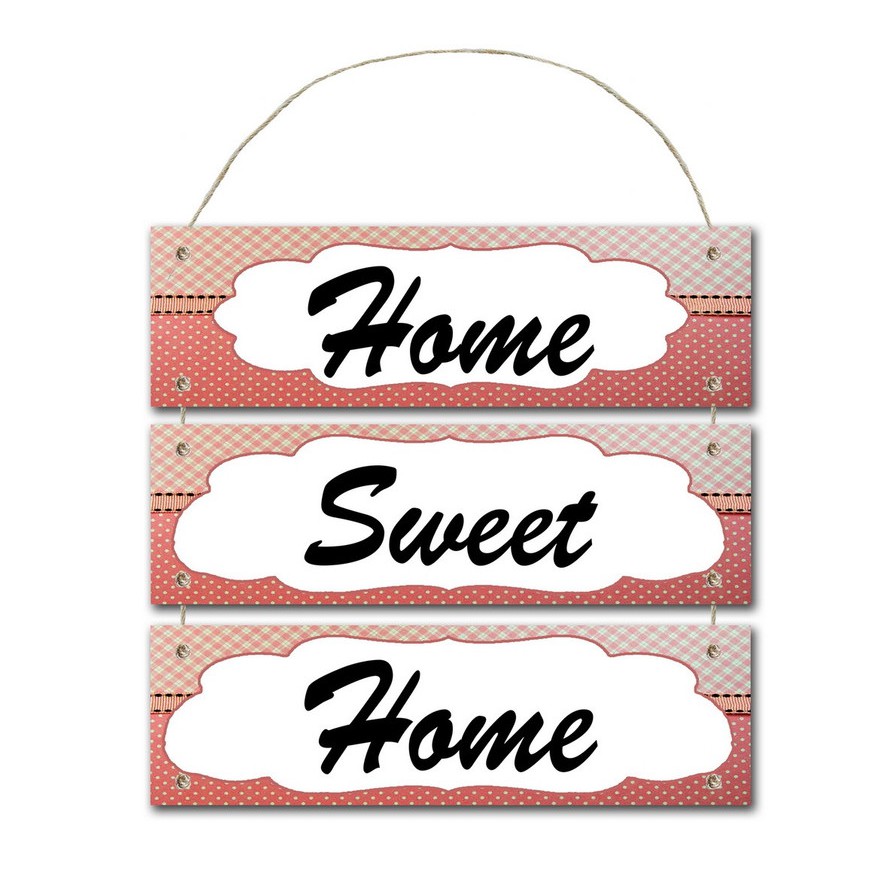 home decor home sweet home hiasan gantung 3 susun