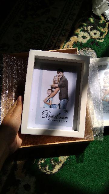 Bingkai Foto Kayu  Solidwood 5r /frame Minimalis/pigura Kaca