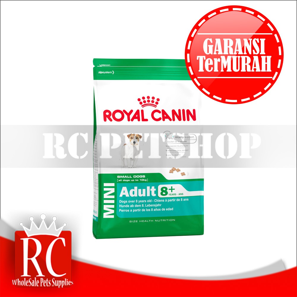 Makanan Anjing Royal Canin Mini Adult 8+ 2 Kg