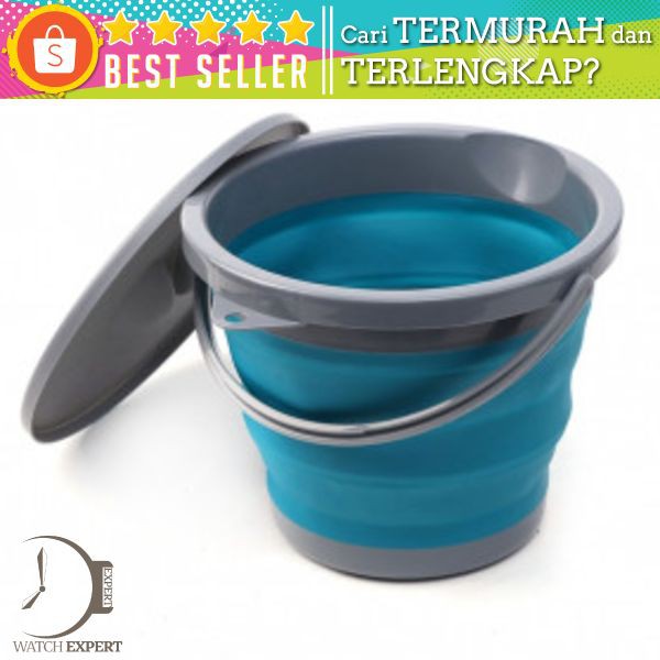 Bisa COD Baskom Ember Lipat Water Bucket Foldable Collapsible 5 Liter - AsyPets ST364