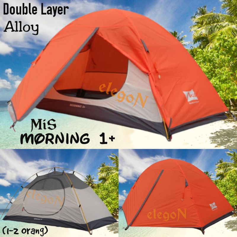 Morning 1+ Tenda Mountain Inn Sports MIS MORNING AIR 1+ Alloy 2 Orang Double Layer