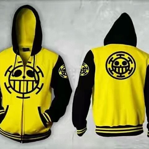 Jaket Anime One Piece Trafalgar Law Zipper Hoodie