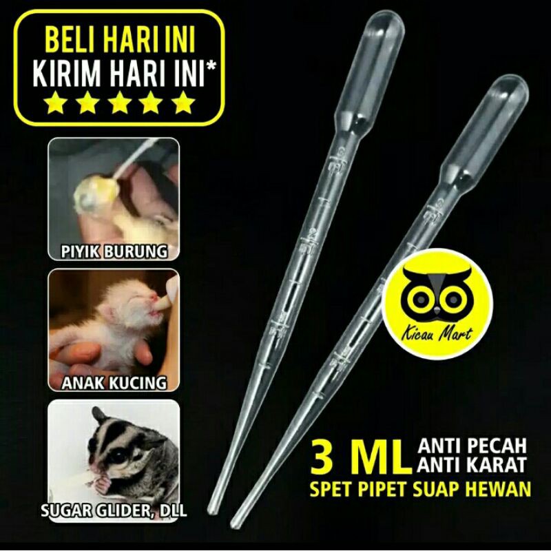 [5 pcs] Pipet spet alat bantu suap makanan hewan obat susu spuit