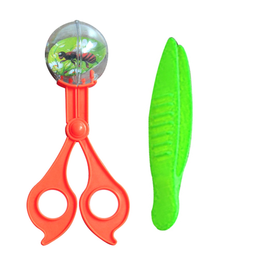 canaan 2Pcs/Set Bug Insect Catcher Scissors Tongs Tweezers Clamp Cleaning Tool Kids Toy