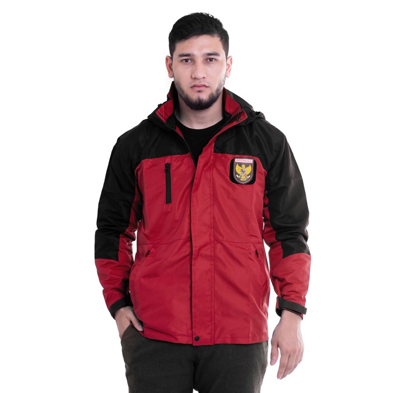 JAKET GUNUNG PARASUT PREMIUM TEBAL OUTDOOR CARTENS MERAH