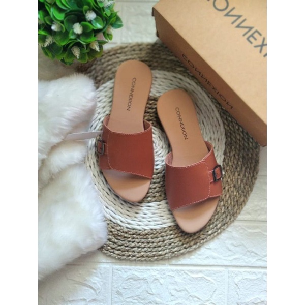 Sandal flat terkini SLD/wanita terbaru/conexion