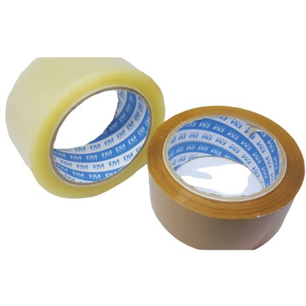 Lakban Eka Tape isolasi 45 mm x 85 Yard Plakban Coklat Bening murah