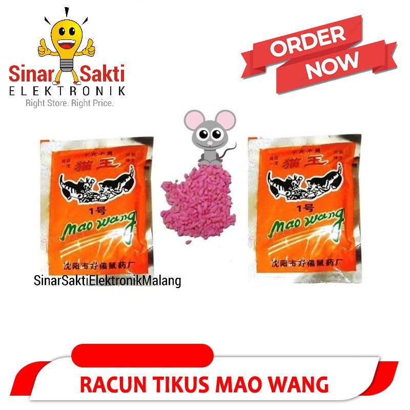 Racun Tikus Mao Wang Mati Kering Maowang Original Hologram