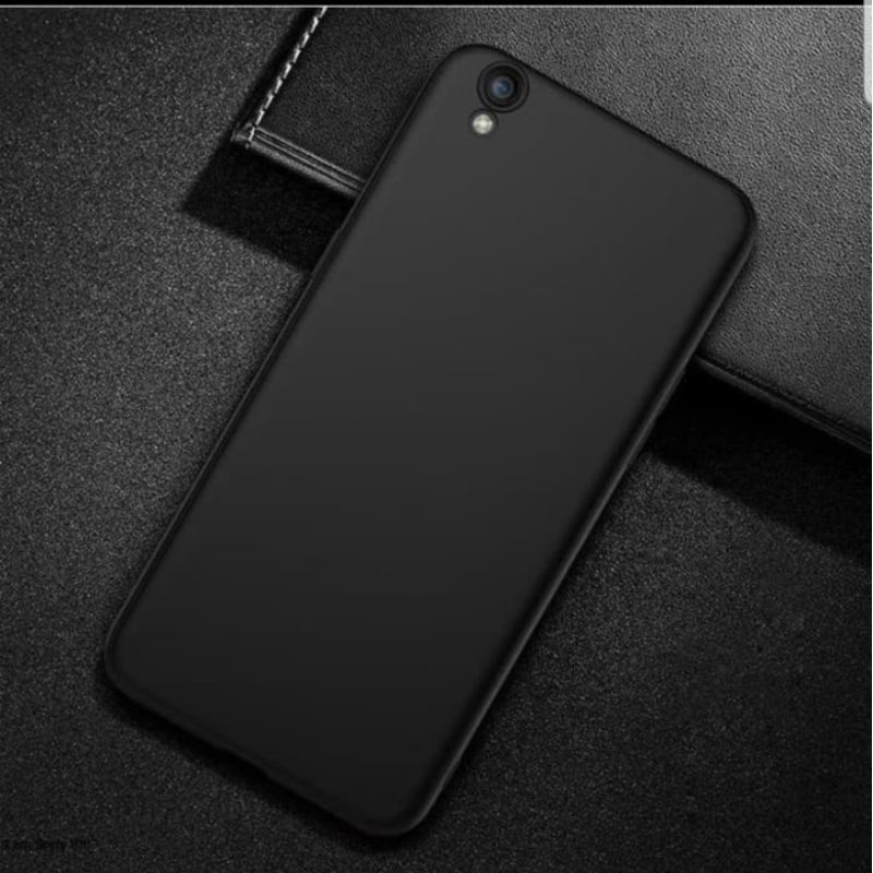 SOFTCASE BLACKMATTE OPPO A3s A5s A7 A12 F9 A15 A15s A31 A5 A8 A9 2020 A37 A37F A53 A33 A57 A52 A39 A92 Casing Polos Hitam