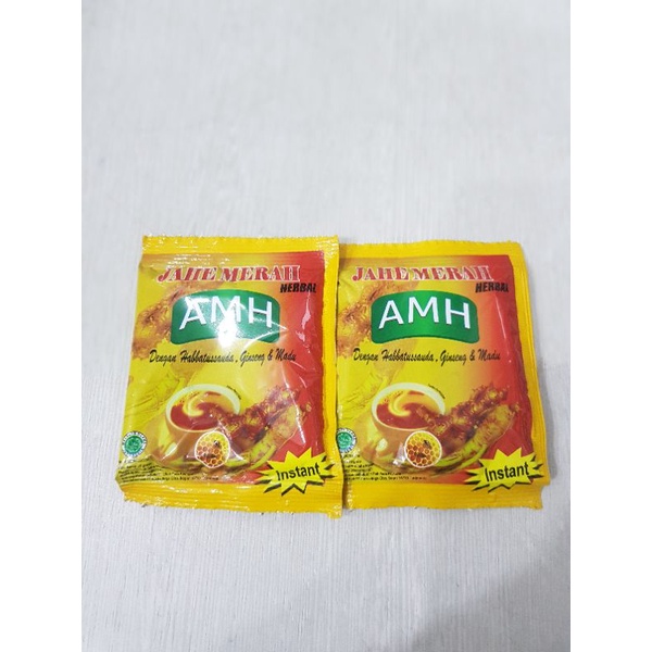 Jahe Merah AMH Sachet/ Perut Kembung/ Pegal Linu/ Batuk Berdahak / Jahe Merah Amh