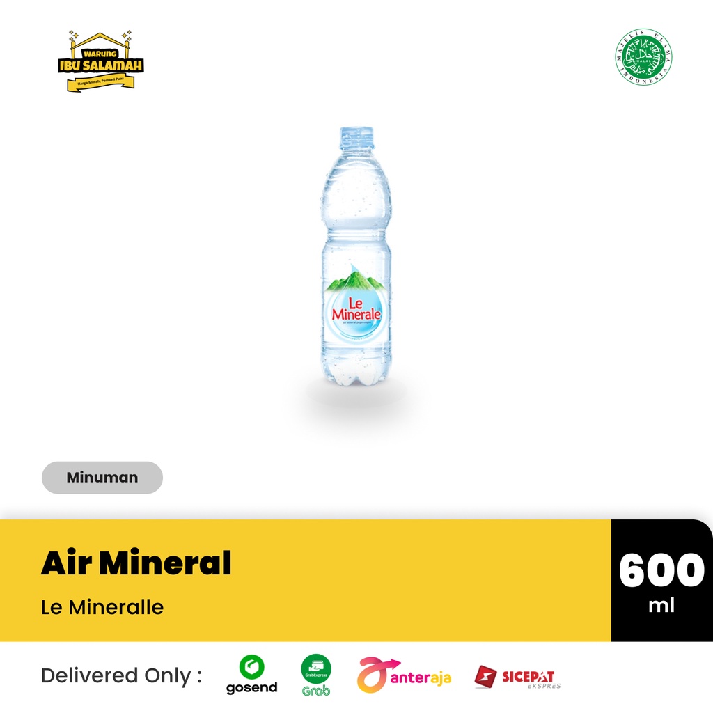 

Le Minerale 600ml [1 pcs/pack] - BOTOL