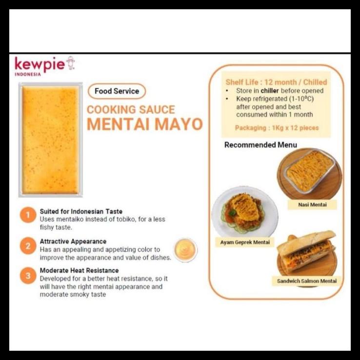 

TERBARUU!! Kewpie Cooking Sauce Mentai Mayo 1kg - Saus Mentai TERBARU