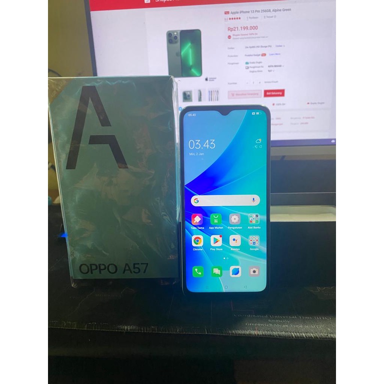 OPPO A57 4/64 SECOND LIKE NEW FULSET