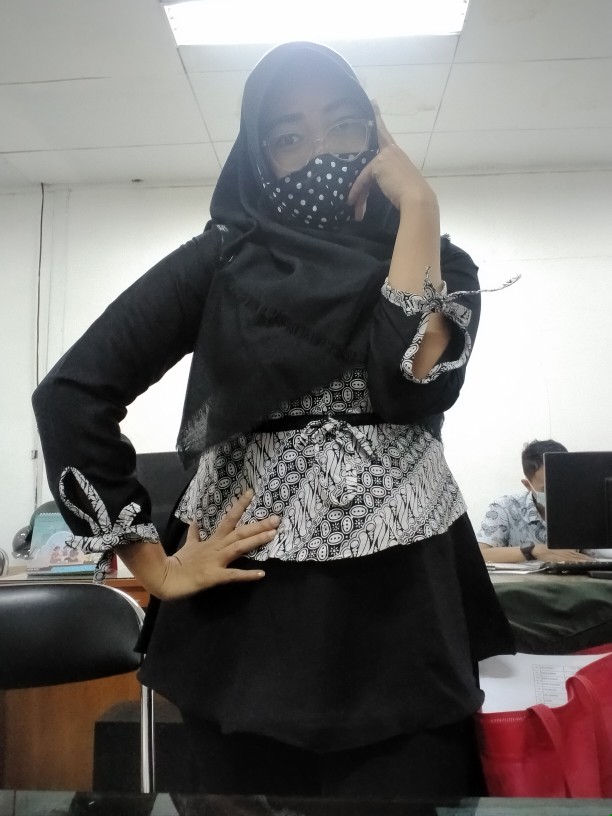 Tey-17 Batik Wanita Asj Sa Hrb026 Kenongo Kemeja Tosca Pendek