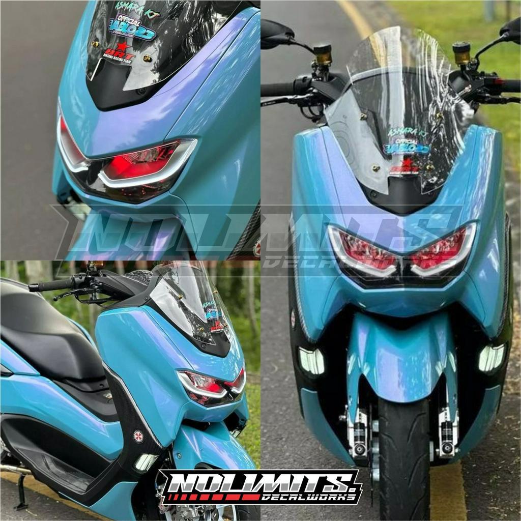 DECAL POLOS NMAX ICE BLUE LEMBAYUNG VARIASI MOTOR FULLBODY NMAX NEW & OLD