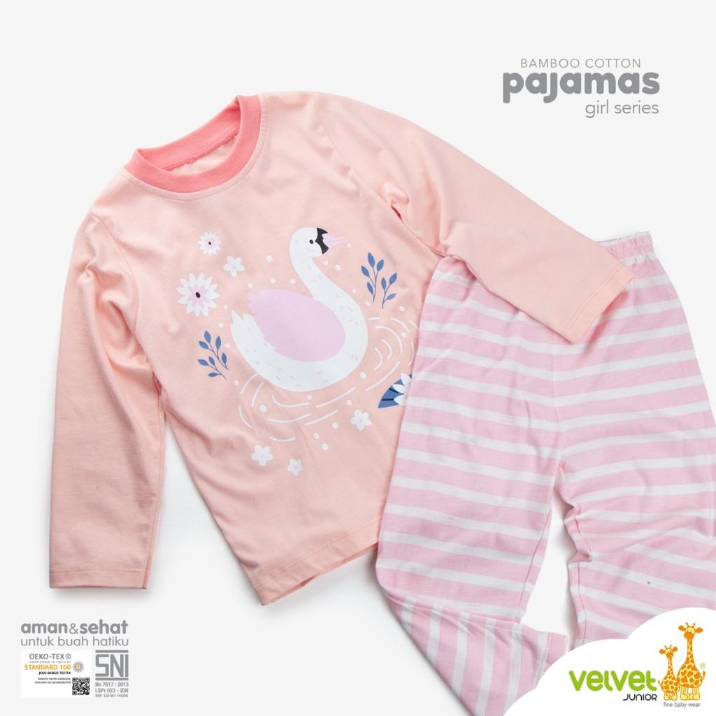 VELVET JUNIOR (1stel) Piyama Mix &amp; Match BAMBOO Cotton Stelan Baju Tidur Anak BOY dan GIRL