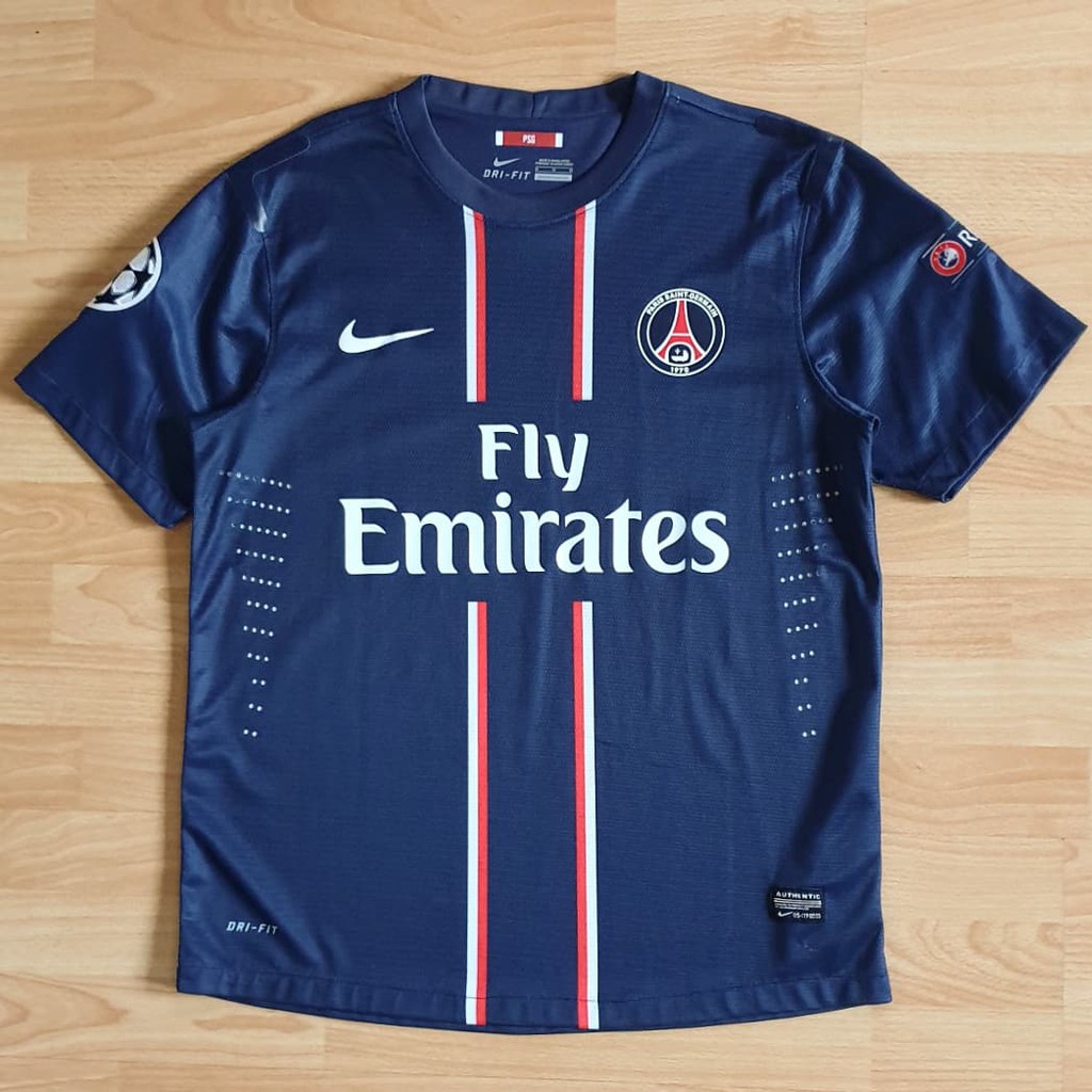 Jersey PSG Home 2012-2013 Player Issue UCL Version Patch Starball Respect Paris Saint-Germain France