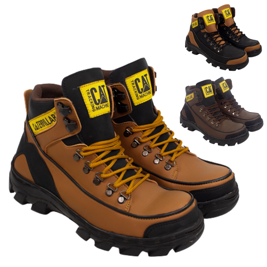 SEPATU CATERPILLAR ARGON SEPATU BOOTS SAFETY PRIA UJUNG BESI - Bisa Bayar Di Tempat