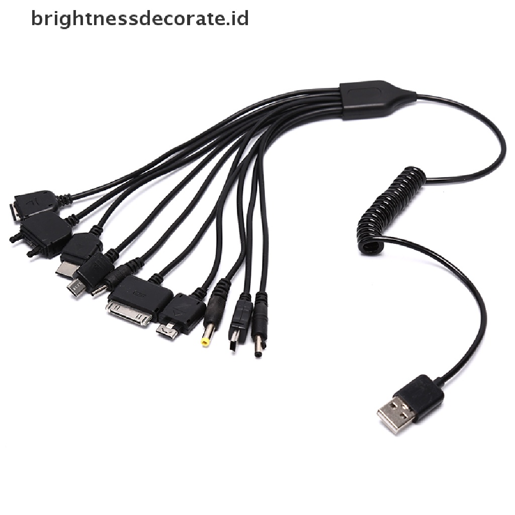 Kabel Charger Usb Universal 10 In 1 Multifungsi Untuk Handphone