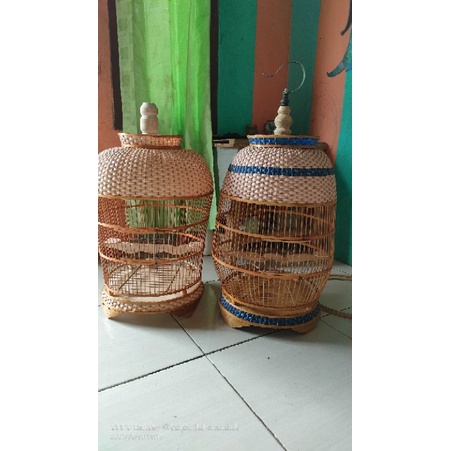 Kandang Perkutut dari bambu