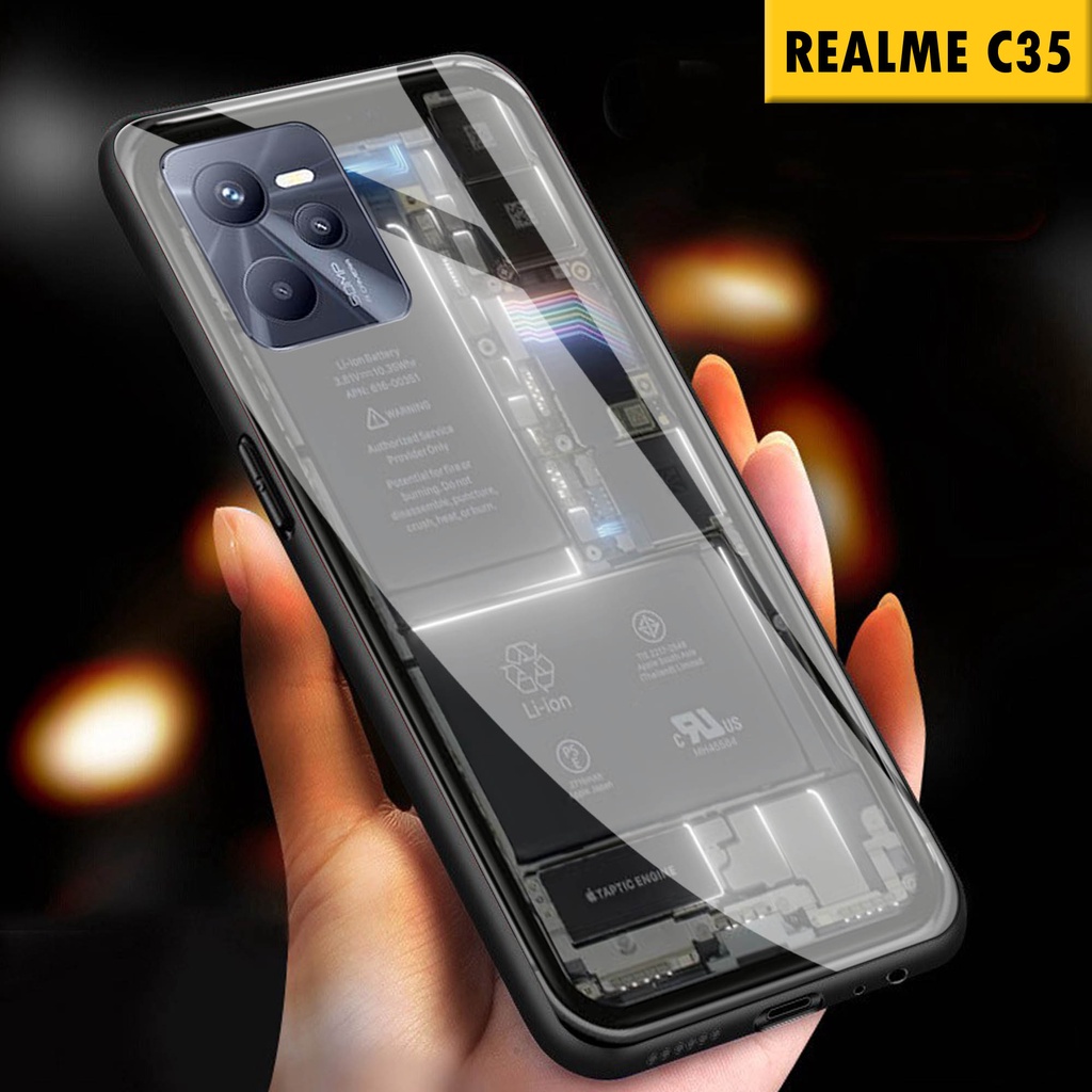 [A10] Case Realme C35 / Softcase Kaca Kilau Realme C35 / Casing Handphone Realme C35 / Case Realme C