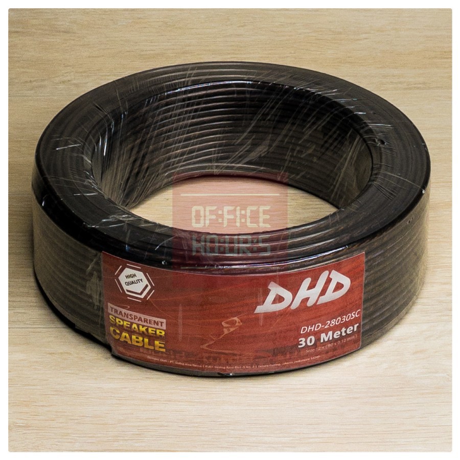 Kabel Speaker DHD - Transparent Speaker Cable 2x80x30m