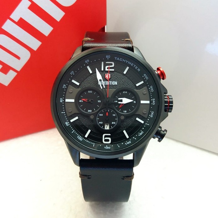 JAM TANGAN PRIA EXPEDITION 6796 FULL BLACK ORIGINAL BERGARANSI RESMI