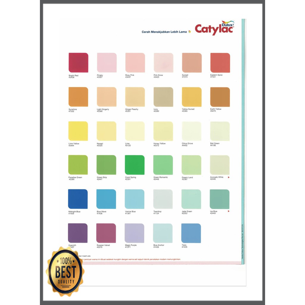 Hm 1681 Cat Tembok Interior Dulux Catylac Putih Dan Warna 25kg