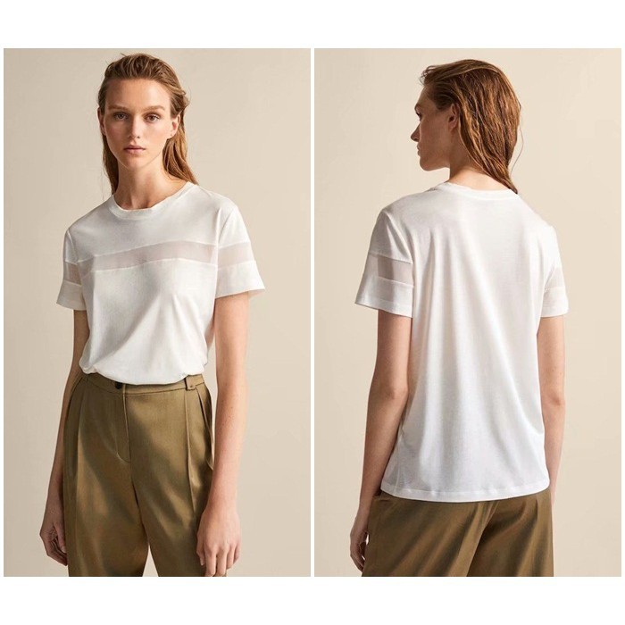 [baju wanita korea]  Baju Atasan Wanita Blouse Korea Import Hitam Putih