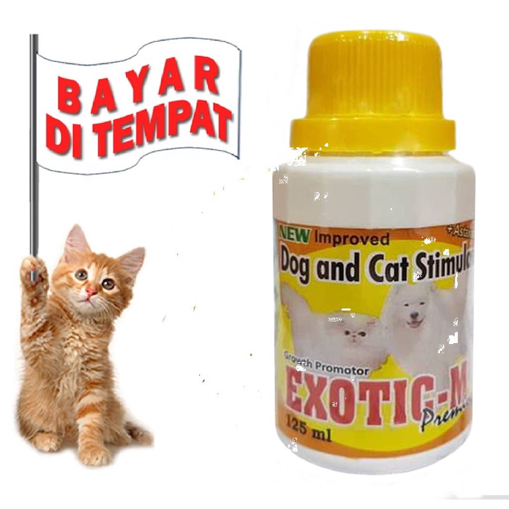 VITAMIN GEMUK  PENAMBAH NAFSU MAKAN KUCING PENGGEMUK ANJING  EXOTIC M 125