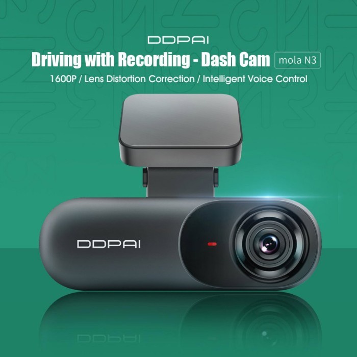 Xiaomi DDPAI Mola N3 2K Ultra HD WiFi Parking Monitor Dash Cam Garansi - NonGPS, 64GB