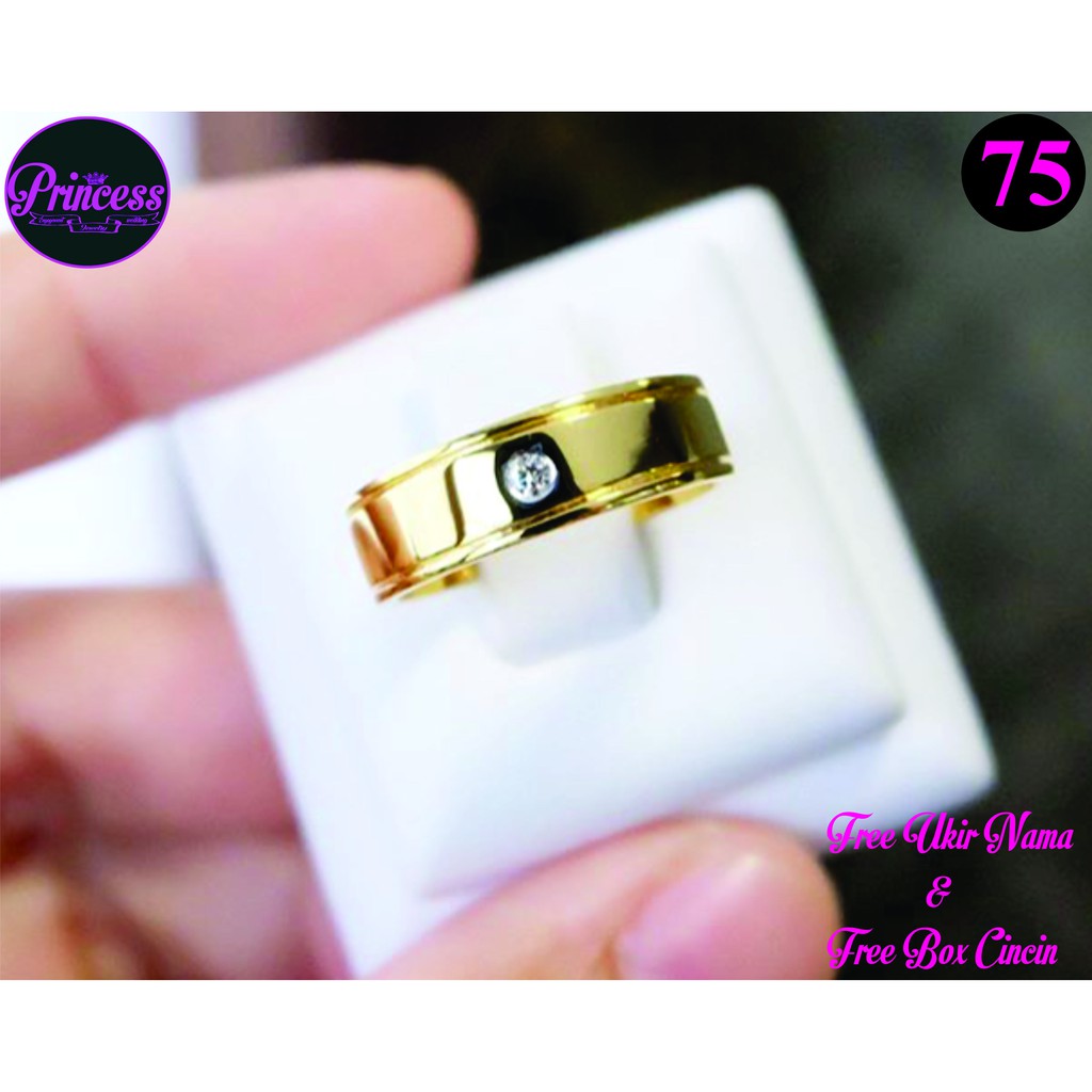CINCIN KAWIN PRIA CINCIN NIKAH PERAK SINGLE PJ75