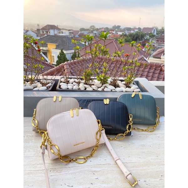 Ck chain panelled crossbody