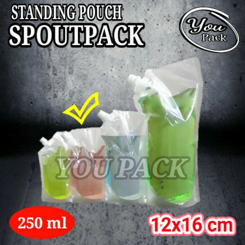 STANDING POUCH SPOUTPACK 250 ML KEMASAN CAIRAN-MINUMAN